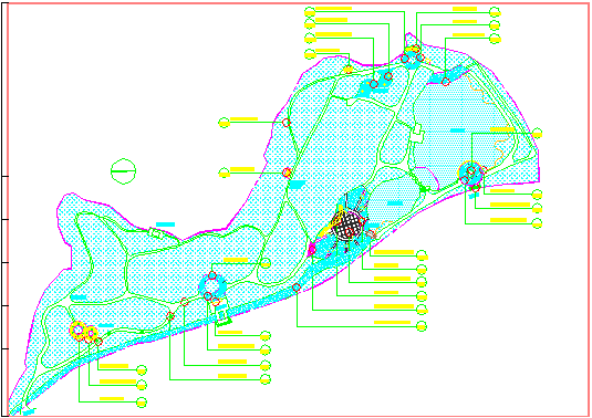某山林公园CAD景观设计规划总图_图1