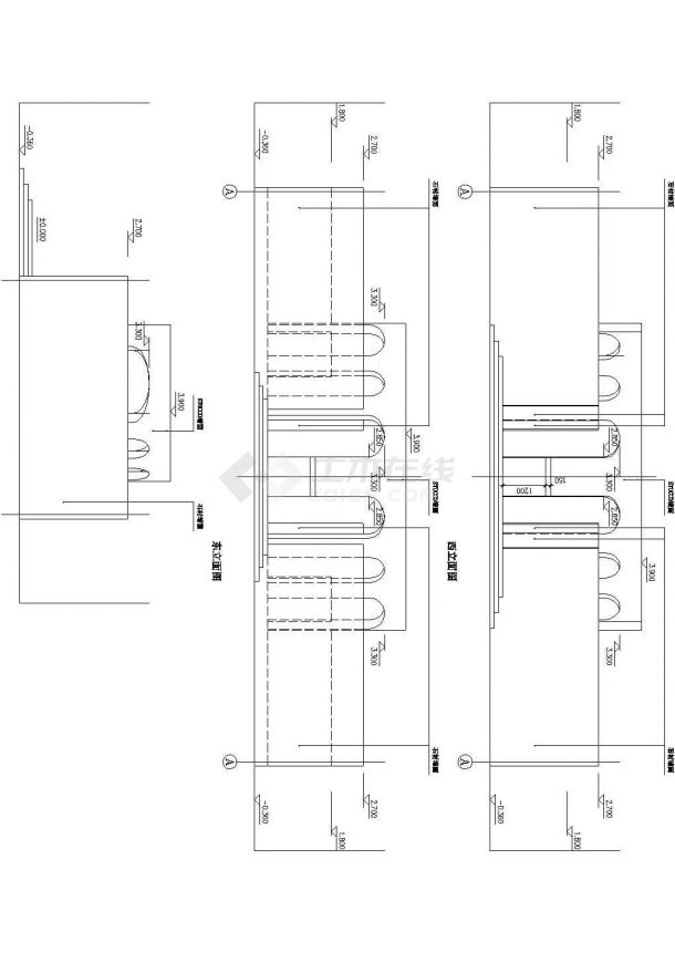 某网红洗浴室CAD建筑设计施工图-图一