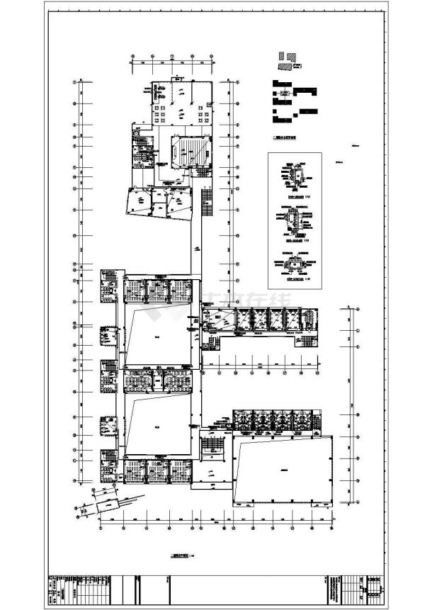 14758平米四层小学教学楼强弱电系统施工图纸-图二