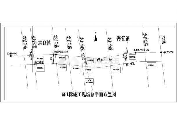 标施工现场总平面布置图-图一