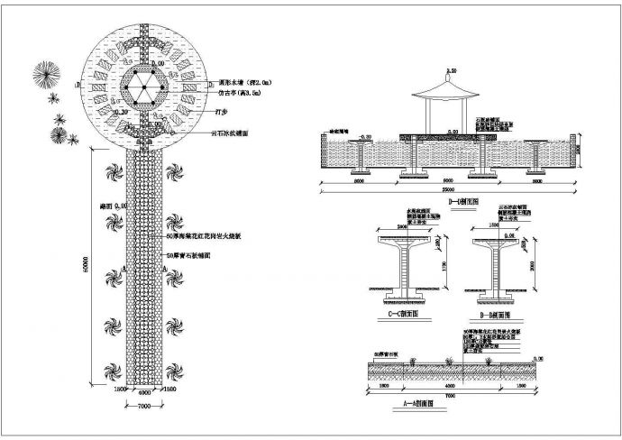 某广场园路铺装CAD设计图_图1