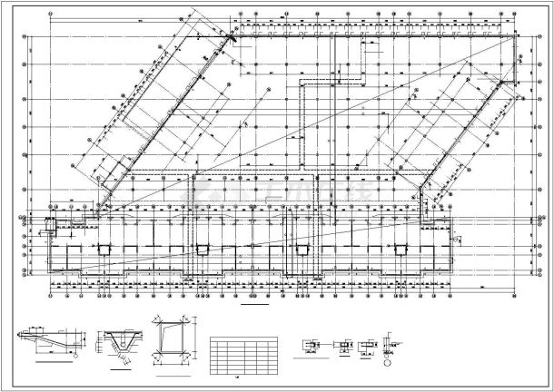 银川市赛西路某11层短肢剪力墙结构住宅楼结构设计CAD图纸-图二