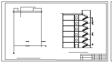 某六层综合办公楼建筑施工cad图（含计算书，毕业设计）-图二