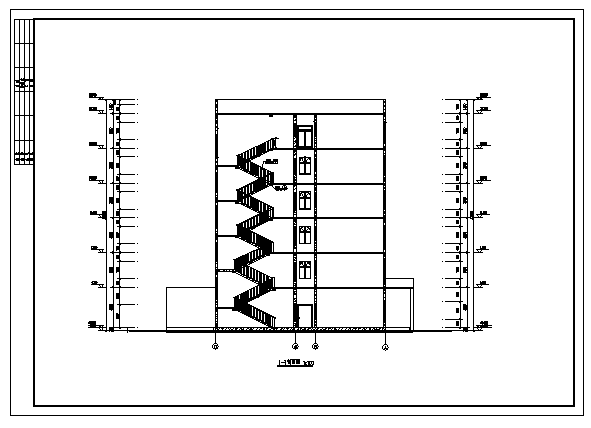某集团六层框架结构办公楼全套建筑施工cad图(含计算书，毕业设计)_图1