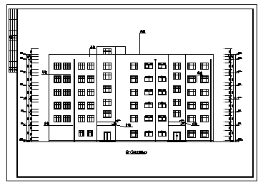 某集团六层框架结构办公楼全套建筑施工cad图(含计算书，毕业设计)-图二