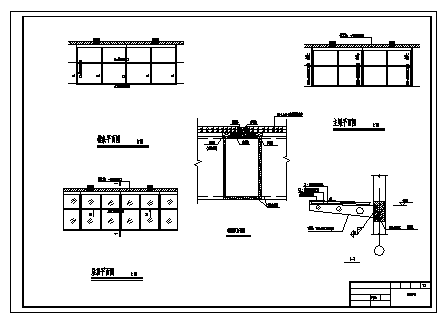 9000平米某八层一字型框架结构办公楼建筑施工cad图(含计算书，毕业设计)-图一
