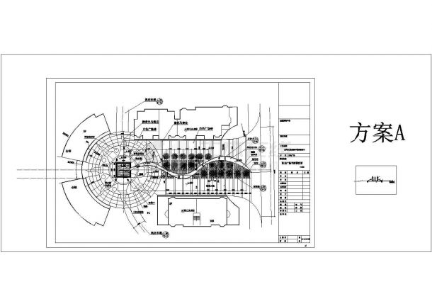 某星海云庭广场CAD建筑设计施工总平图-图一