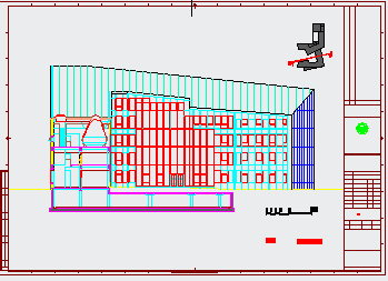 某5层框架结构大学中法中心教学办公综合楼建筑设计cad施工图（含设计说明）-图一
