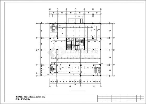 长30.3米 宽29.6米 -1+12层办公综合楼给排水设计图-图一