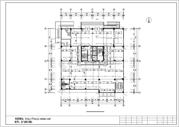 长30.3米 宽29.6米 -1+12层办公综合楼给排水设计图-图二