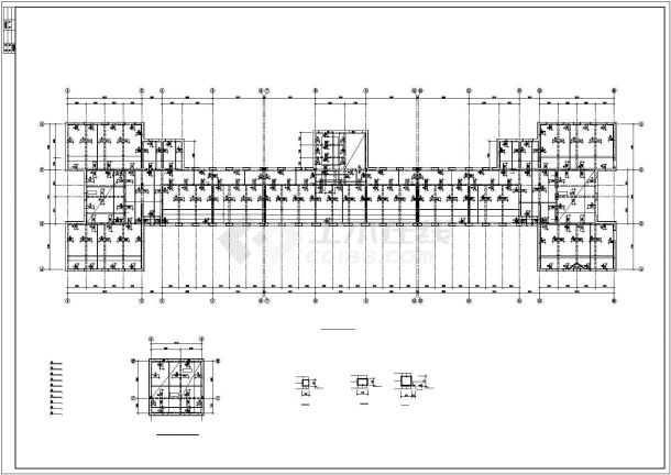 5层砖混结构学校结构设计施工图-图二