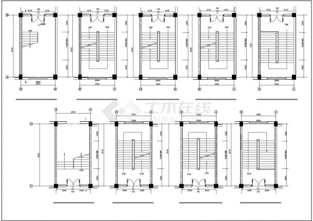 某五层框架结构教学楼建筑结构毕业设计CAD图纸-图二