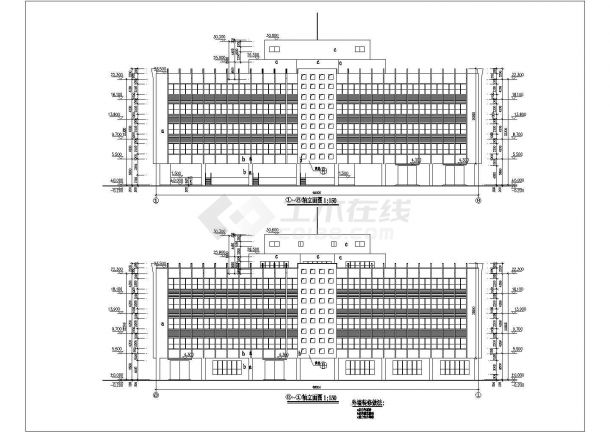 某地厂房大厦建筑施工CAD图（共6张）-图一