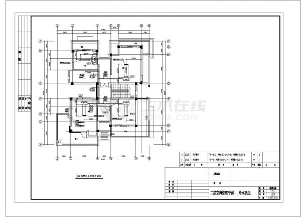 别墅和会所空调设计CAD图纸-图二