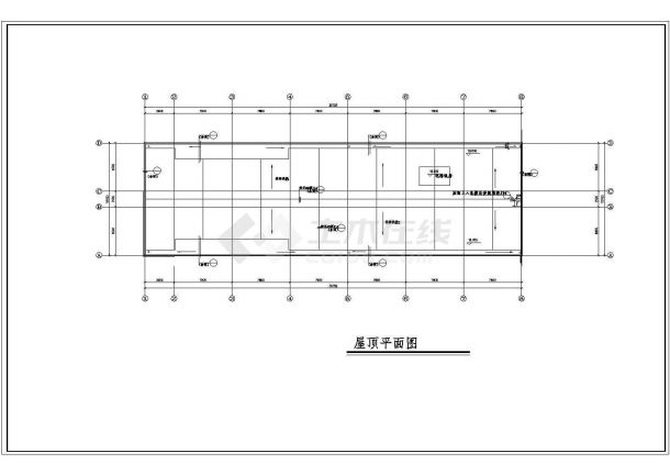 某地区4层框架结构办公楼建施CAD设计图纸（含设计说明）-图一