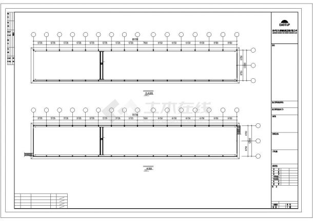 湖州市嘉丰石业有限公司单层钢结构厂房建筑设计CAD图纸-图二