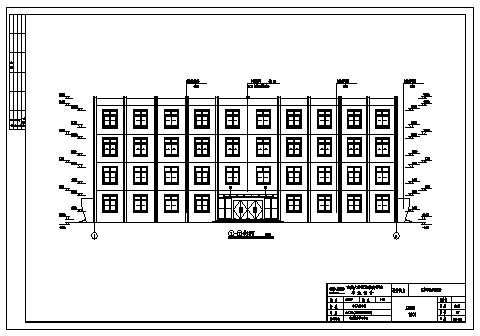 某市郊区某四层中学教学楼建筑施工cad图(含计算书，毕业设计)-图二