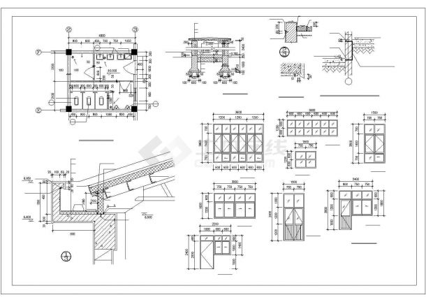 某锅炉房建筑施工CAD图纸（共3张）-图二