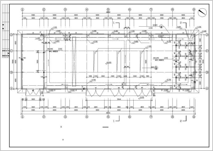 某地金堆厂房建筑施工CAD图纸_图1