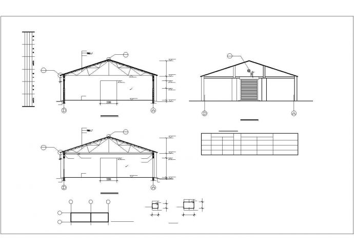某地库房建筑设计CAD图纸（共3张）_图1