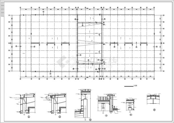 某冷库建筑设计CAD图纸（共4张）-图一