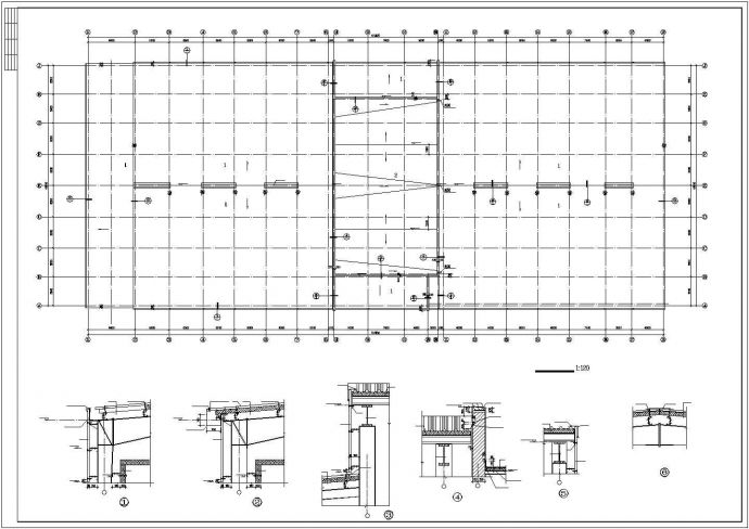 某冷库建筑设计CAD图纸（共4张）_图1