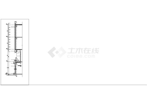 南昌凤凰城二期商业街B楼楼梯平面施工cad图，共七张-图二