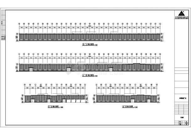 昆山市花桥西路某大型五金厂单层钢结构车间全套建筑设计CAD图纸-图二
