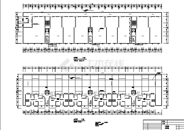 杭州某13层商住楼建筑设计施工cad图纸（含设计说明）-图二