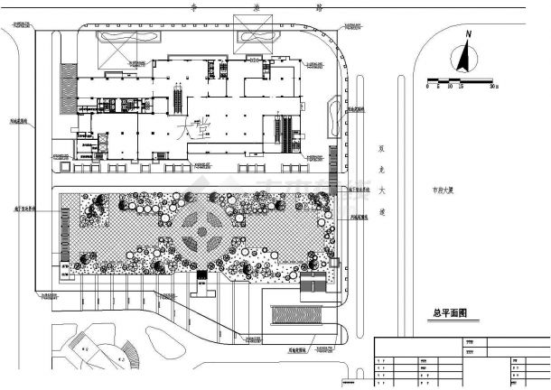  某老年活动中心广场CAD设计方案-图一
