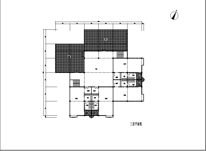 淮安某小区幼儿园3层教学楼建筑设计施工cad图纸_图1