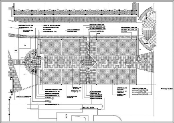 某奥林匹克广场CAD景观设计施工图-图一