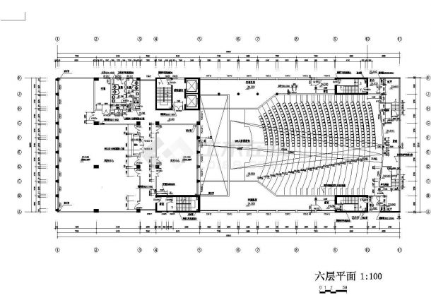 校区教学综合楼设计CAD平面布置参考图-图二