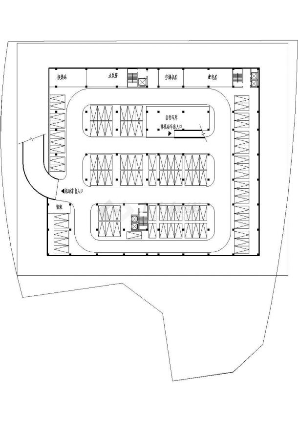 某市温岭文化馆CAD建筑设计总规划施工图纸-图一