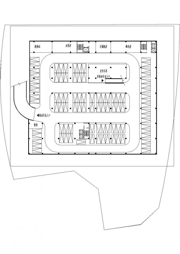 某市温岭文化馆CAD建筑设计总规划施工图纸_图1