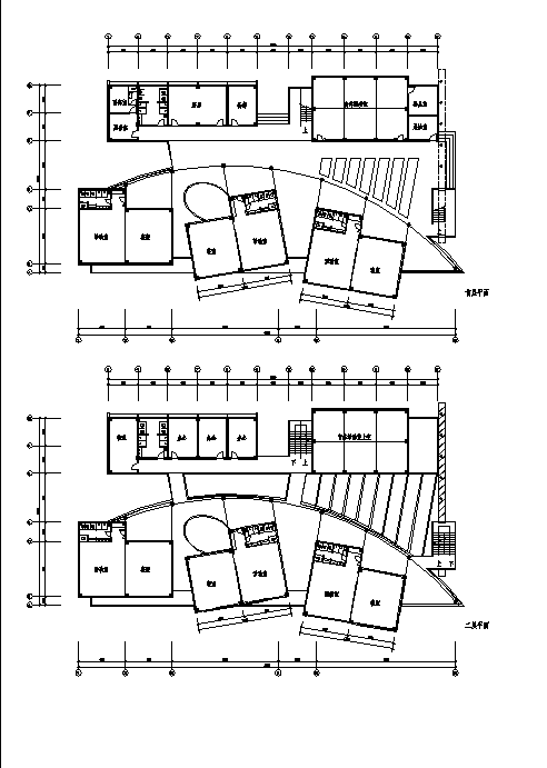 连云港某幼儿园3层教学楼建筑设计施工cad图纸-图二