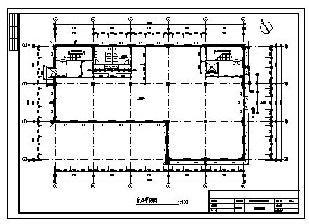 厂房设计_某六层工业厂房建筑施工cad图，含毕业设计-图二