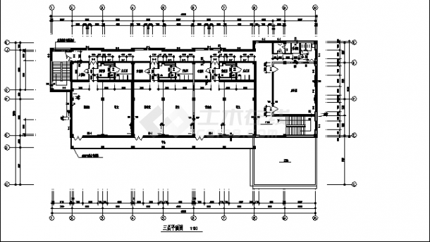 深圳某幼儿园3层教学楼建筑设计施工cad图纸（含说明）-图一
