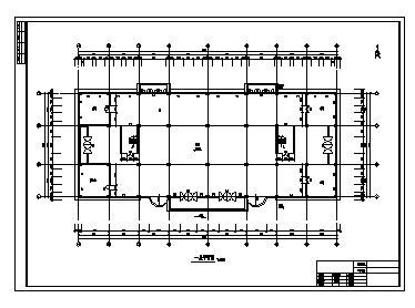 商场设计_某市六层框架结构商场建筑施工cad图纸-图一