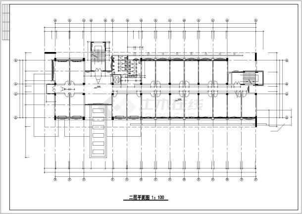 某市国际学校行政办公楼全套建筑设计施工CAD资料-图一