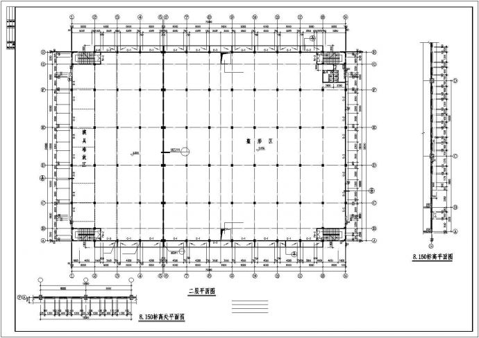 某地茂扬厂房建筑设计CAD图纸_图1