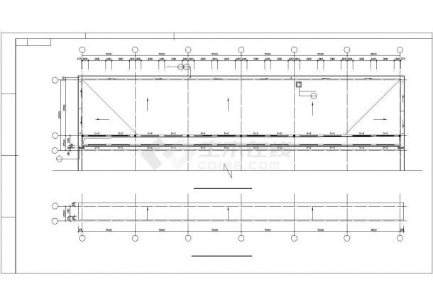 某仓库建筑施工CAD设计图（共4张）-图二