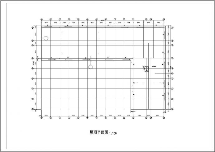 某厂房建筑施工CAD图纸（共6张）_图1