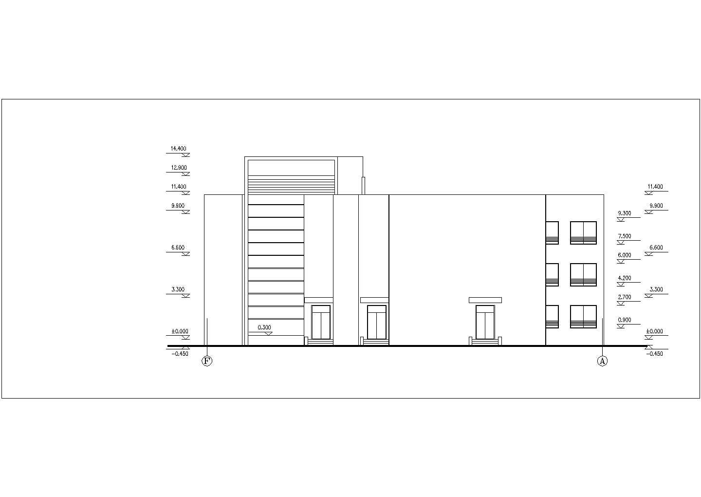 某市高级小区幼儿园建筑设计施工CAD资料