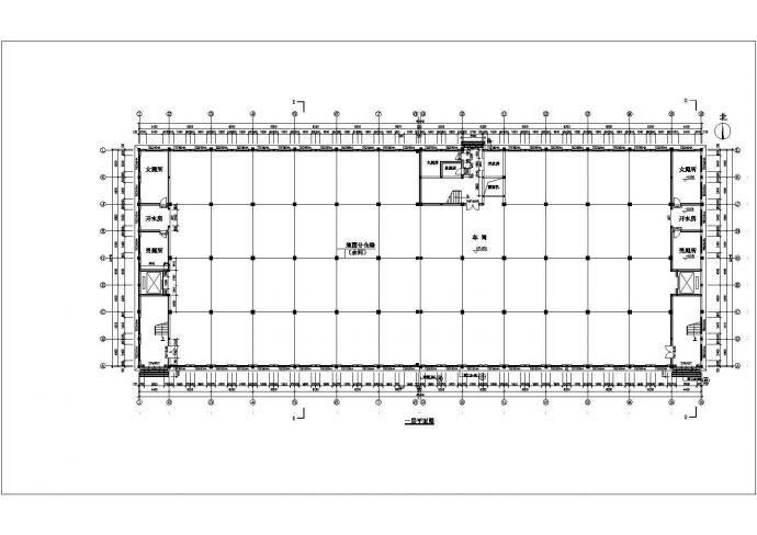 某大型车间建筑设计CAD图纸（共8张）_图1