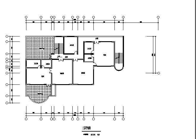 吉林某幼儿园3层教学楼建筑设计施工cad图纸_图1