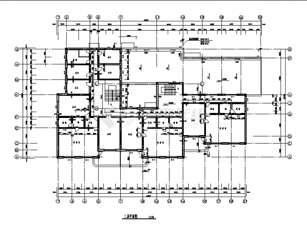 盐城某幼儿园2层教学楼建筑设计施工cad图纸（含说明）-图一