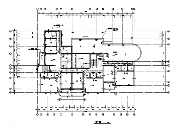 盐城某幼儿园2层教学楼建筑设计施工cad图纸（含说明）-图二