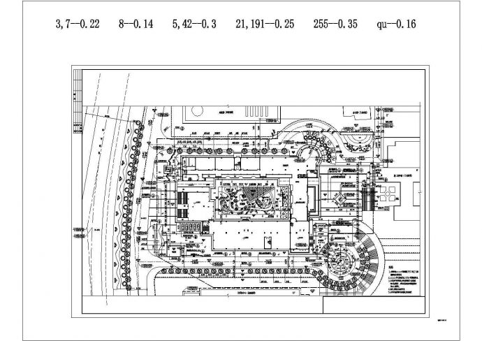 某中学校园CAD建筑施工完整全套设计图纸_图1