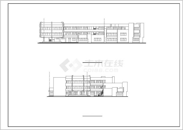 某省重点高级幼儿园舞蹈综合楼全套建施设计CAD资料-图二